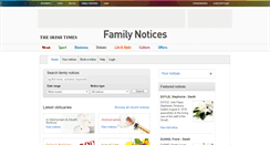 Desktop Screenshot of notices.irishtimes.com